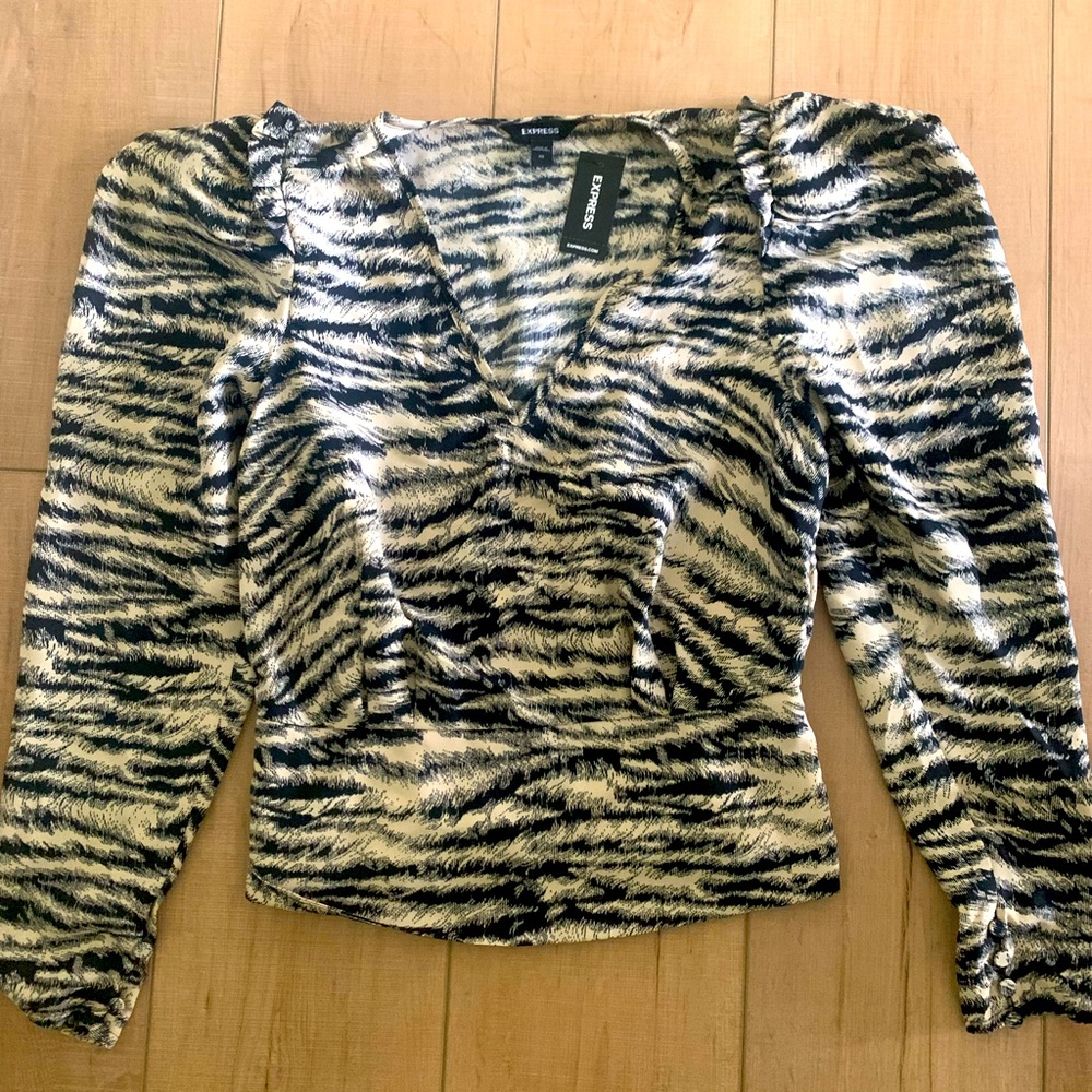 Animal print blouse express